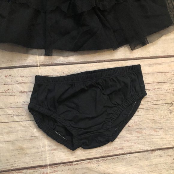 Carter's Baby "Boo" Halloween Ruffle Dress w Pumpkin Tights, Size 3 Months NWTs - Picture 3 of 7